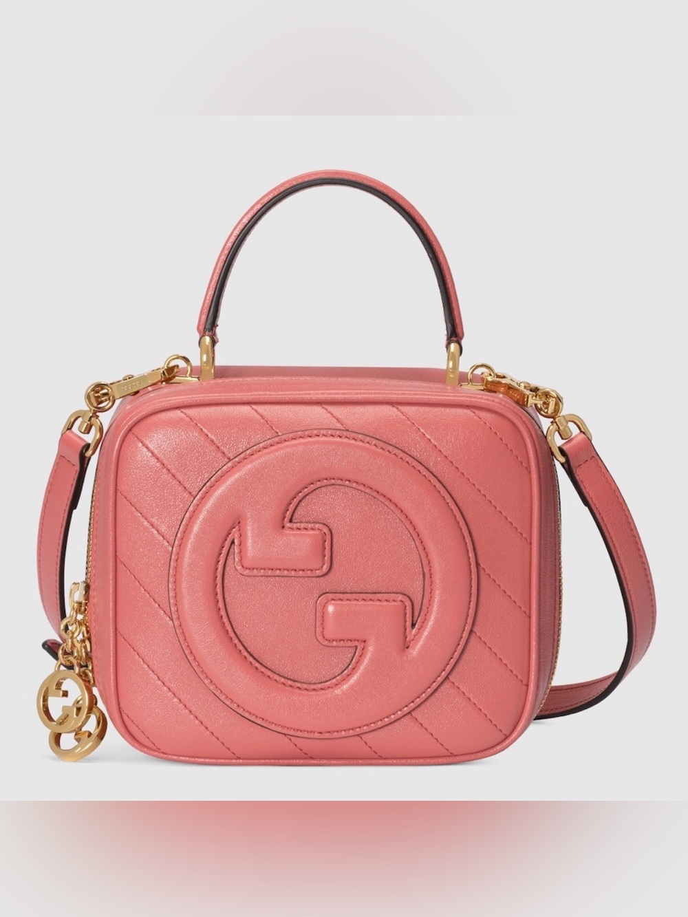 Gucci Blondie Small Top Handle Bag Pink Leather 744434